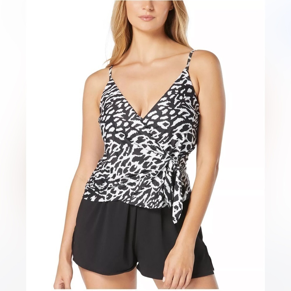 Coco Reef Women's Contours Chroma Wrap Swim Romper Size 12/36D swimwear